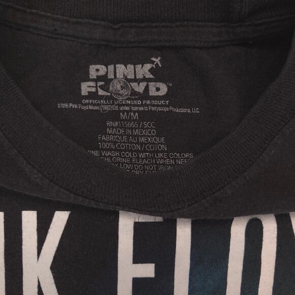 Pink Floyd Band Graphic Crew Neck T Shirt Adult Mens Size Medium M Black - Picture 3 of 9
